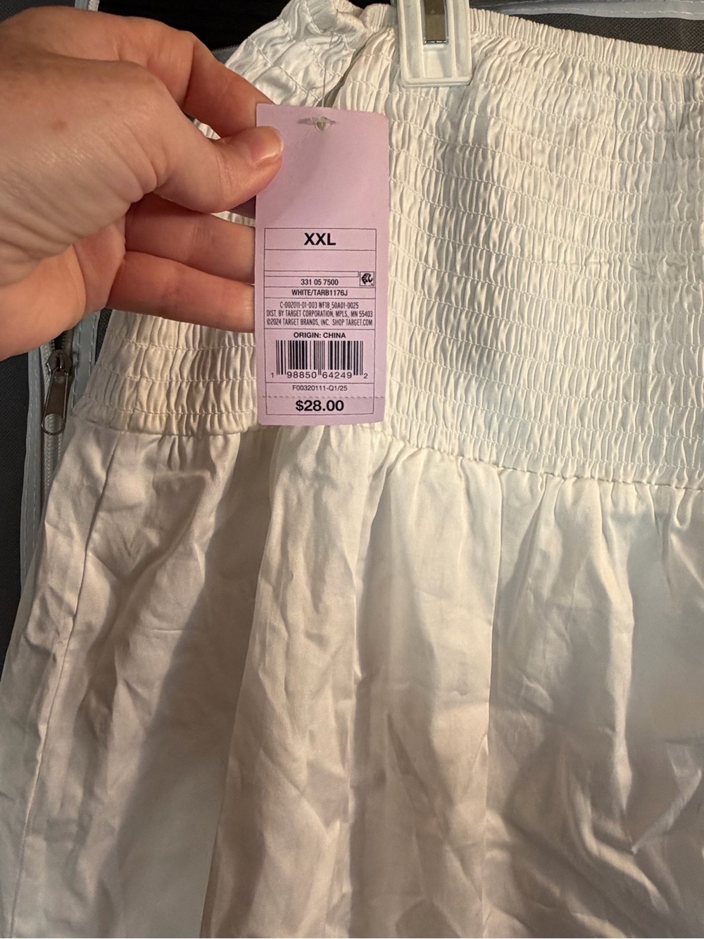 wild fable White Smocked Maxi Skirt XXL - Picture 4 of 6
